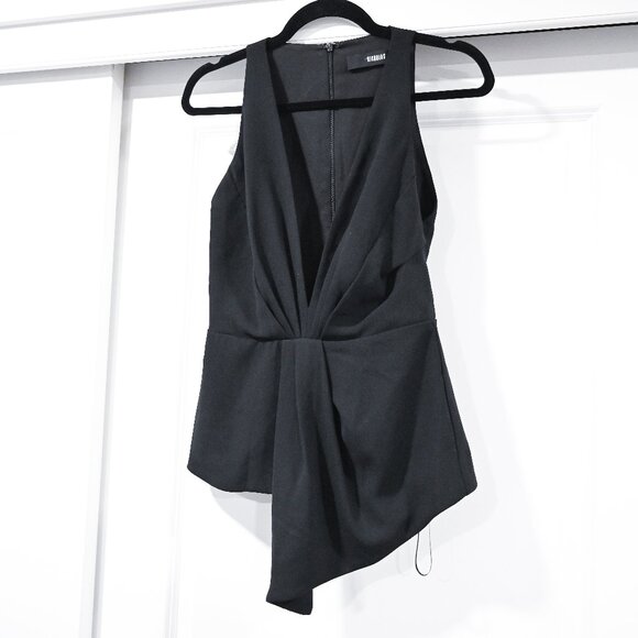 Nicholas Size 4 Deep V-Neck Drape Sleeveless Blouse - Picture 1 of 7